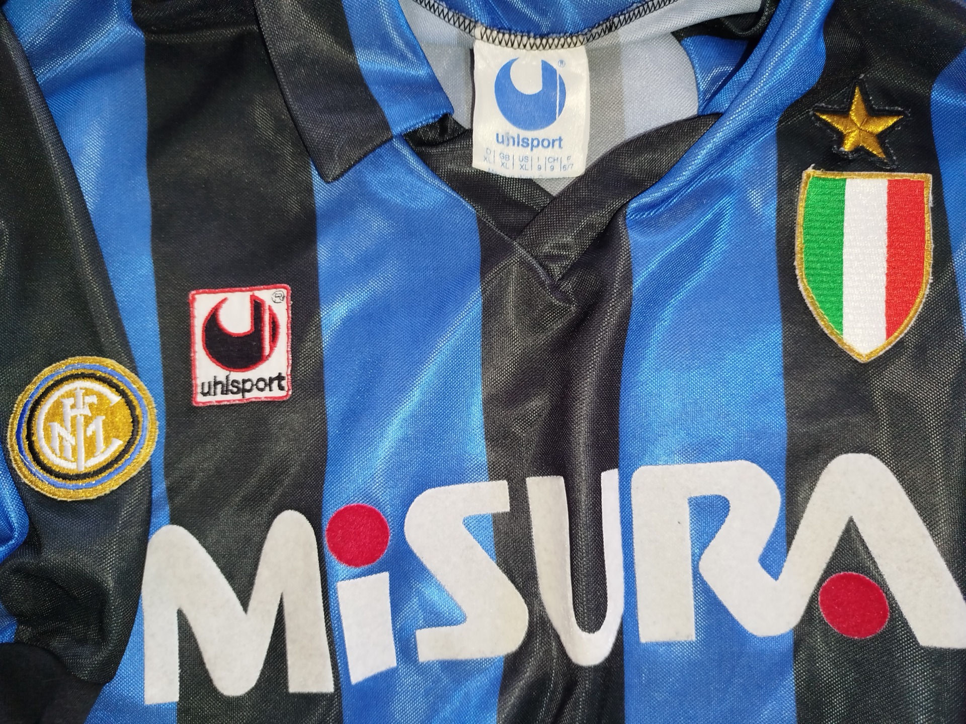 MAGLIA HOME INTER UHLSPORT N4 1988/1989 – LE 7 SORELLE